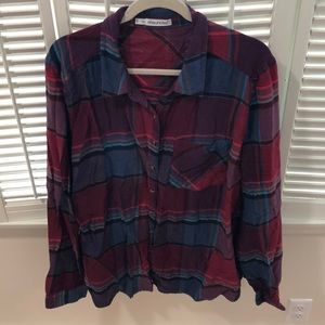 Maurices plus size vintage soft plaid shirt